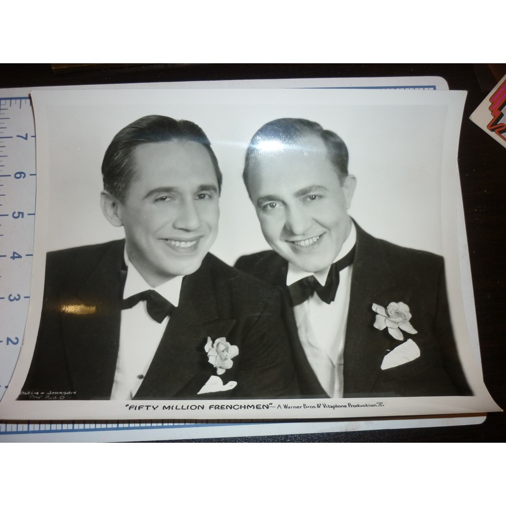 Vintage 1931 Olsen Johnson Fifty Million Frenchmen Photo Warner Bros‎ Vitaphone